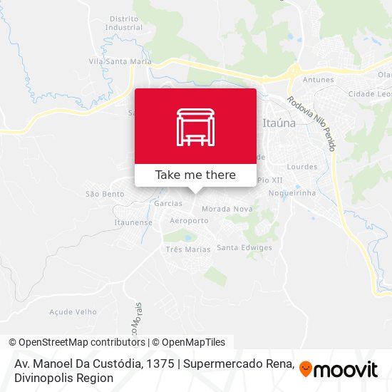 Mapa Av. Manoel Da Custódia, 1375 | Supermercado Rena