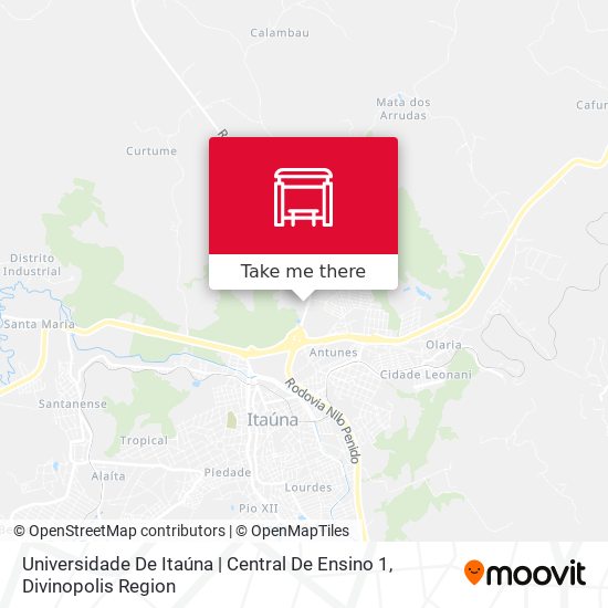 Universidade De Itaúna | Central De Ensino 1 map