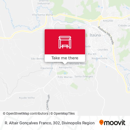 R. Altair Gonçalves Franco, 302 map