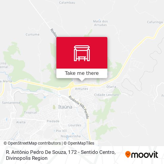 R. Antônio Pedro De Souza, 172 - Sentido Centro map
