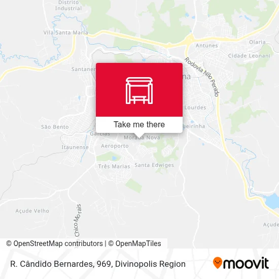 R. Cândido Bernardes, 969 map