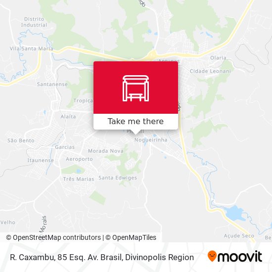 R. Caxambu, 85 Esq. Av. Brasil map