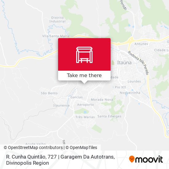 Mapa R. Cunha Quintão, 727 | Garagem Da Autotrans