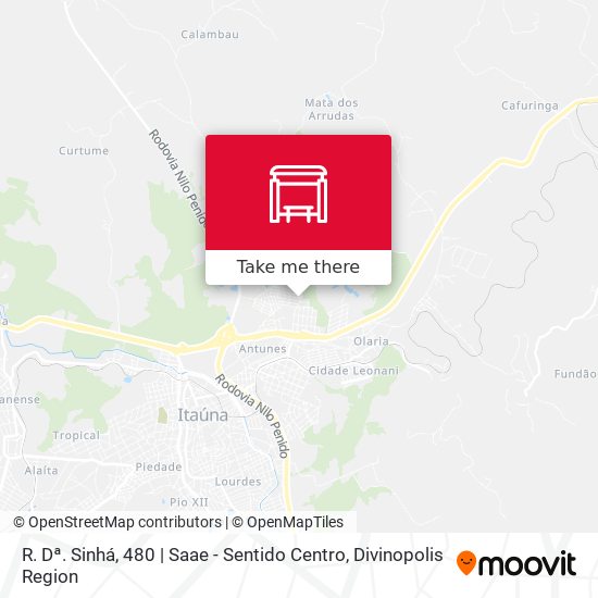 R. Dª. Sinhá, 480 | Saae - Sentido Centro map