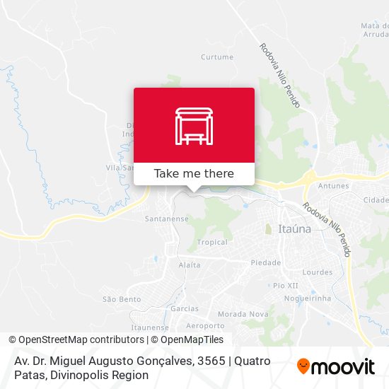 Av. Dr. Miguel Augusto Gonçalves, 3565 | Quatro Patas map