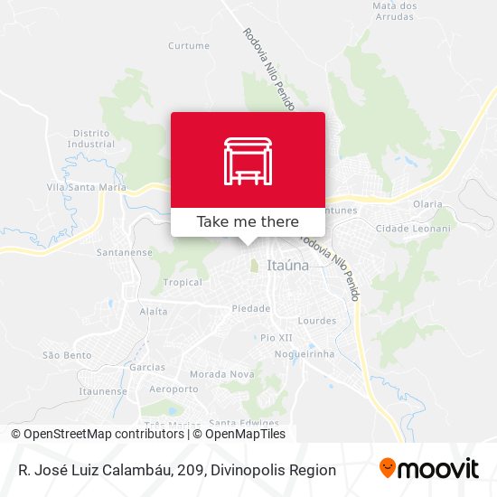 R. José Luiz Calambáu, 209 map