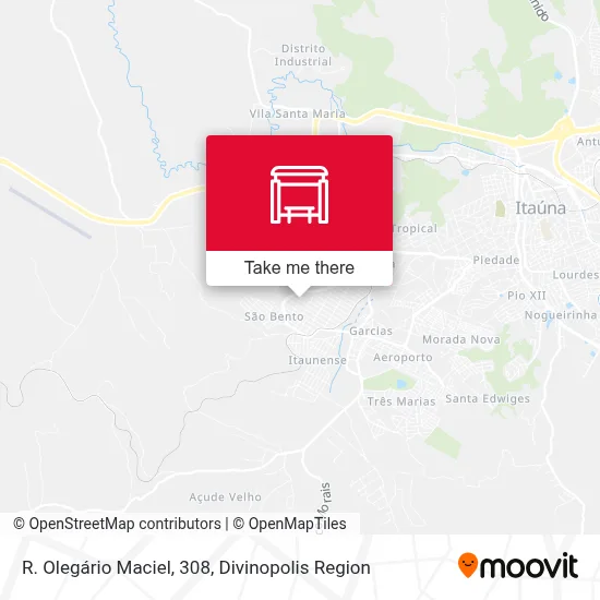 R. Olegário Maciel, 308 map