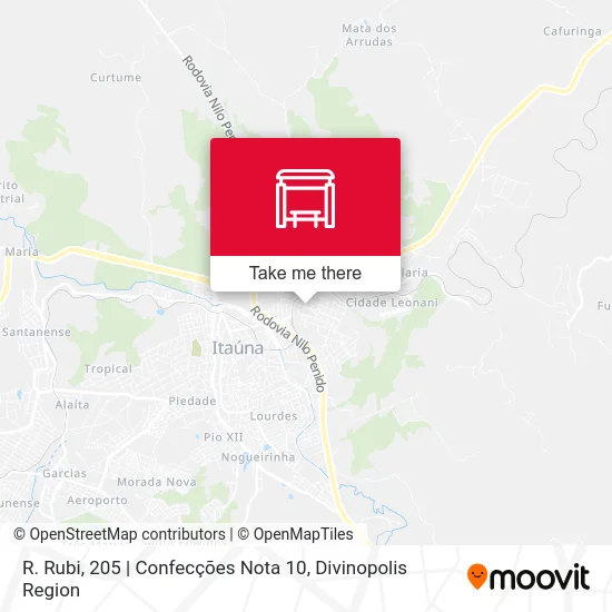 R. Rubi, 205 | Confecções Nota 10 map