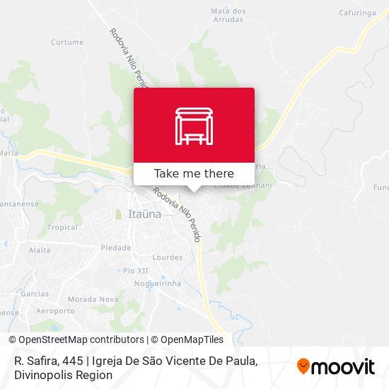 R. Safira, 445 | Igreja De São Vicente De Paula map