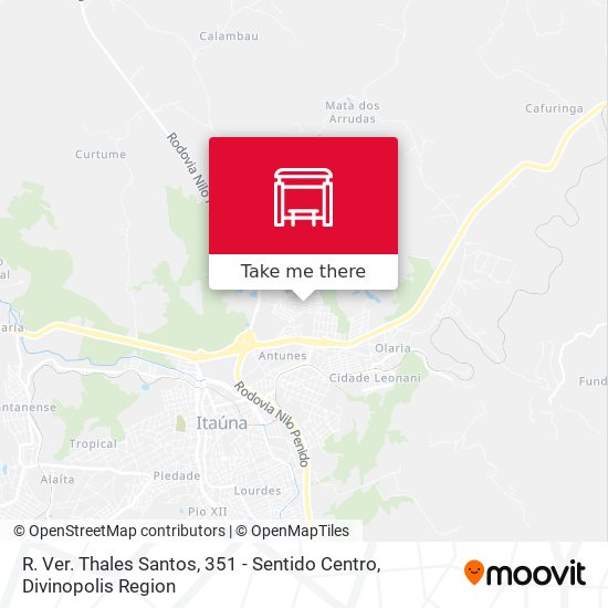 R. Ver. Thales Santos, 351 - Sentido Centro map