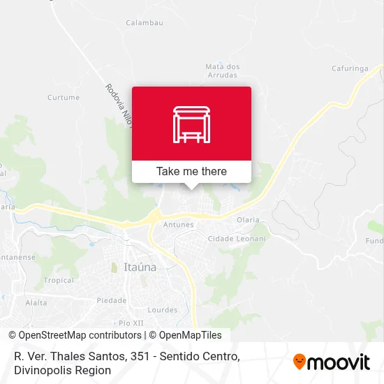R. Ver. Thales Santos, 351 - Sentido Centro map