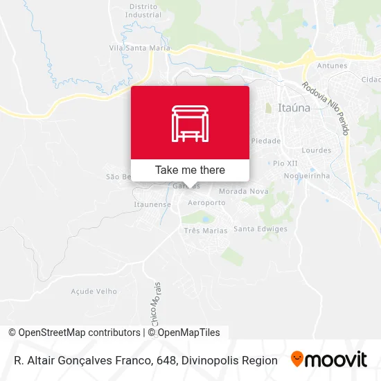 R. Altair Gonçalves Franco, 648 map