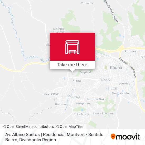 Mapa Av. Albino Santos | Residencial Montvert - Sentido Bairro