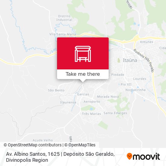 Av. Albino Santos, 1625 | Depósito São Geraldo map