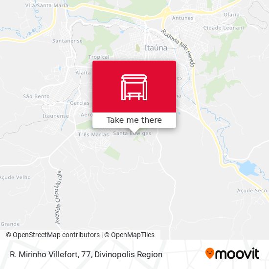 R. Mirinho Villefort, 77 map