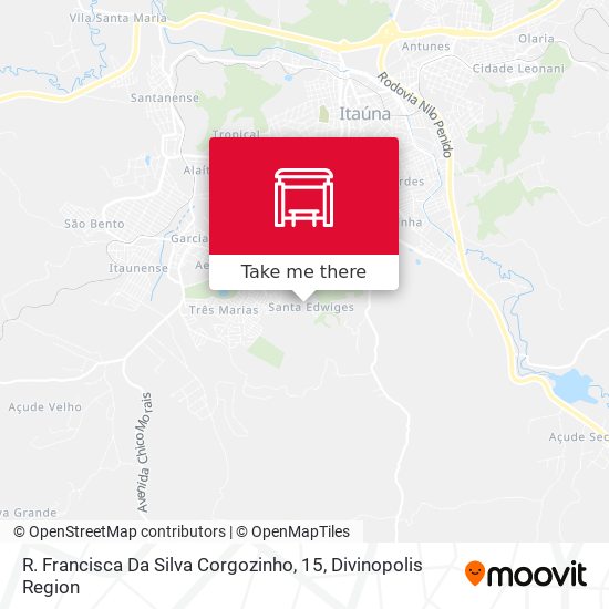 R. Francisca Da Silva Corgozinho, 15 map