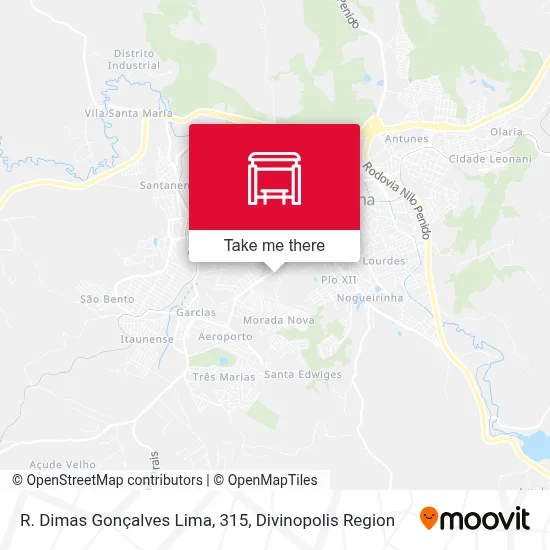 R. Dimas Gonçalves Lima, 315 map