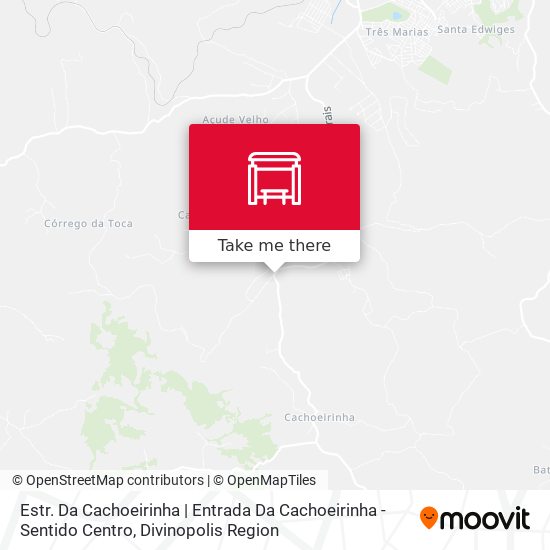 Estr. Da Cachoeirinha | Entrada Da Cachoeirinha - Sentido Centro map