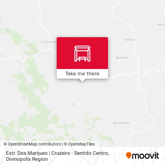 Mapa Estr. Dos Marques | Cruzeiro - Sentido Centro