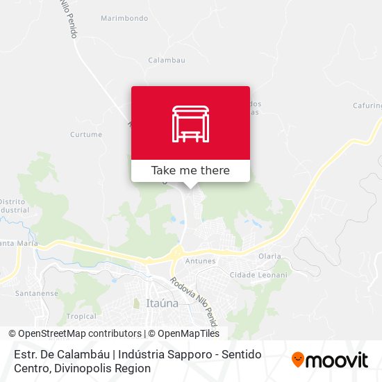 Estr. De Calambáu | Indústria Sapporo - Sentido Centro map