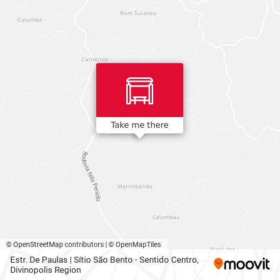 Estr. De Paulas | Sítio São Bento - Sentido Centro map