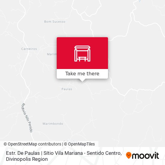 Estr. De Paulas | Sítio Vila Mariana - Sentido Centro map