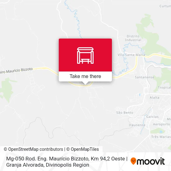 Mg-050 Rod. Eng. Maurício Bizzoto, Km 94,2 Oeste | Granja Alvorada map