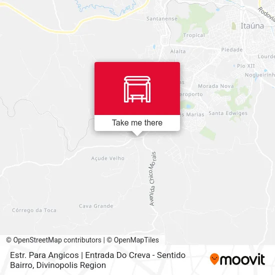 Estr. Para Angicos | Entrada Do Creva - Sentido Bairro map