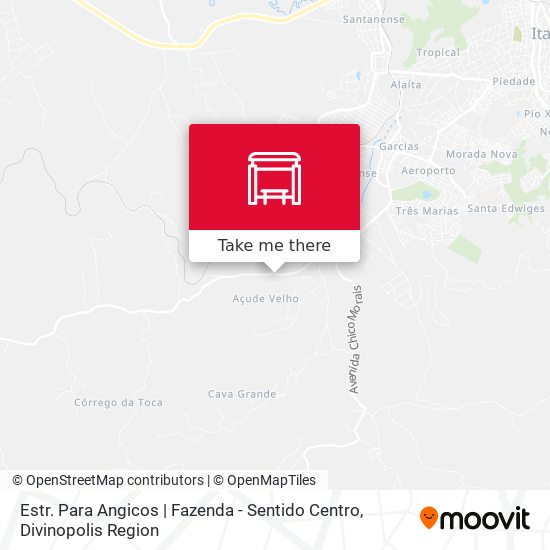 Estr. Para Angicos | Fazenda - Sentido Centro map
