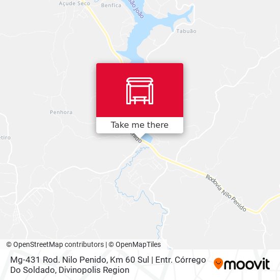 Mapa Mg-431 Rod. Nilo Penido, Km 60 Sul | Entr. Córrego Do Soldado