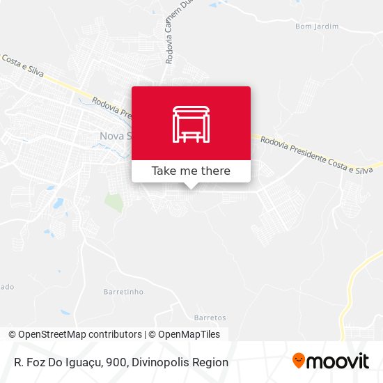 R. Foz Do Iguaçu, 900 map