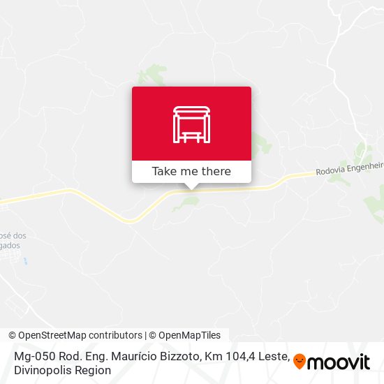 Mg-050 Rod. Eng. Maurício Bizzoto, Km 104,4 Leste map