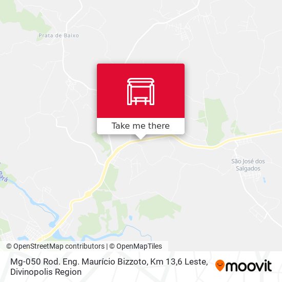 Mg-050 Rod. Eng. Maurício Bizzoto, Km 13,6 Leste map