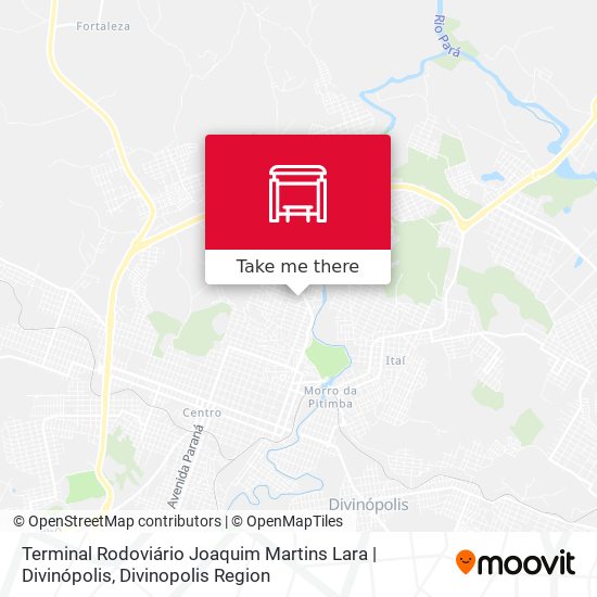 Terminal Rodoviário Joaquim Martins Lara | Divinópolis map