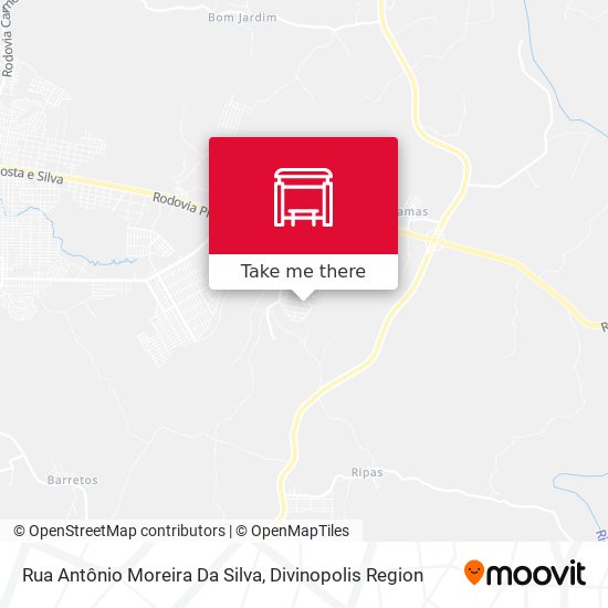 Rua Antônio Moreira Da Silva map