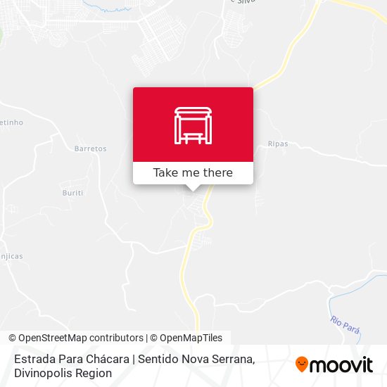 Estrada Para Chácara | Sentido Nova Serrana map