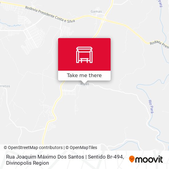 Rua Joaquim Máximo Dos Santos | Sentido Br-494 map