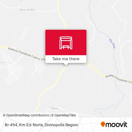 Br-494, Km 0,6 Norte map