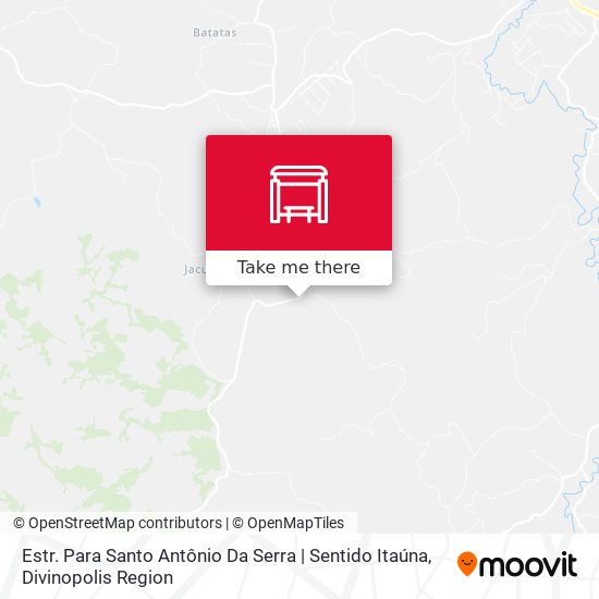 Estr. Para Santo Antônio Da Serra | Sentido Itaúna map
