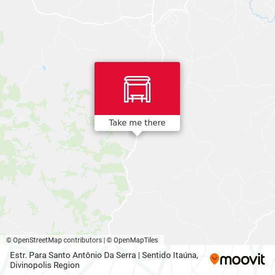 Estr. Para Santo Antônio Da Serra | Sentido Itaúna map