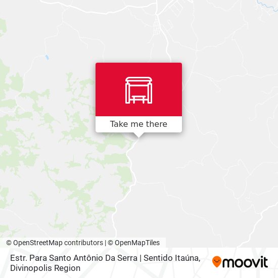 Estr. Para Santo Antônio Da Serra | Sentido Itaúna map