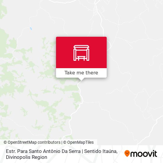 Estr. Para Santo Antônio Da Serra | Sentido Itaúna map