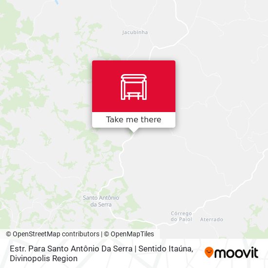 Estr. Para Santo Antônio Da Serra | Sentido Itaúna map