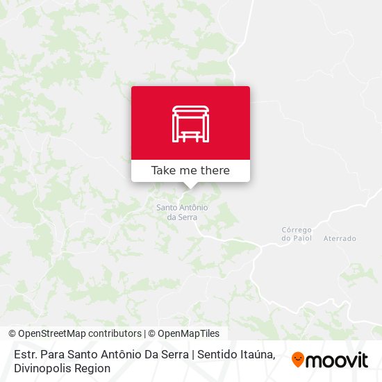 Estr. Para Santo Antônio Da Serra | Sentido Itaúna map