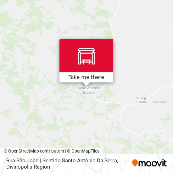 Mapa Rua São João | Sentido Santo Antônio Da Serra