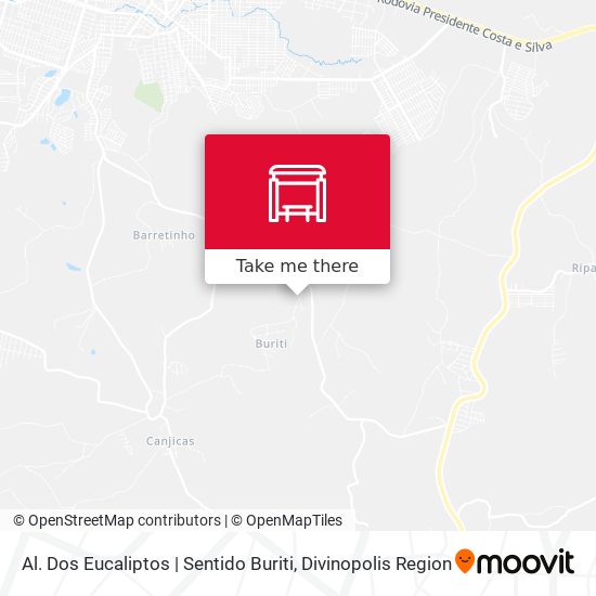 Al. Dos Eucaliptos | Sentido Buriti map