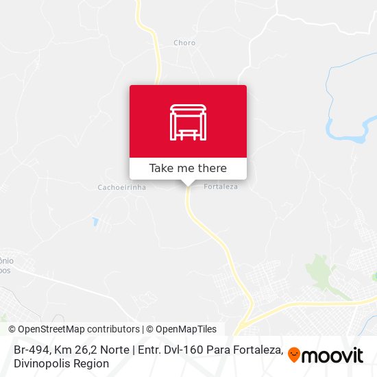 Mapa Br-494, Km 26,2 Norte | Entr. Dvl-160 Para Fortaleza