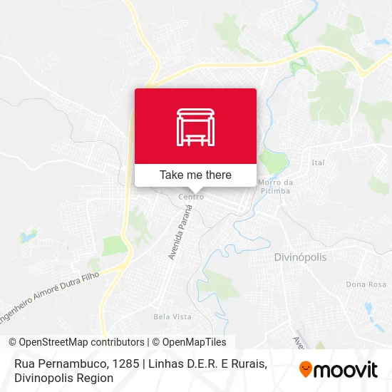Rua Pernambuco, 1285 | Linhas D.E.R. E Rurais map
