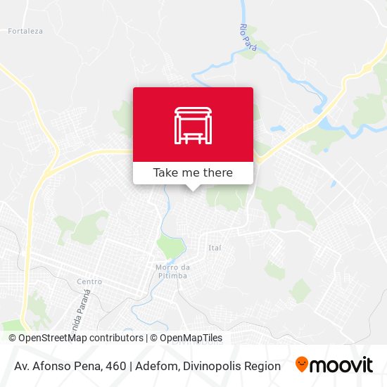 Av. Afonso Pena, 460 | Adefom map
