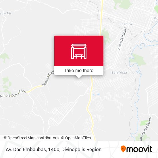 Av. Das Embaúbas, 1400 map